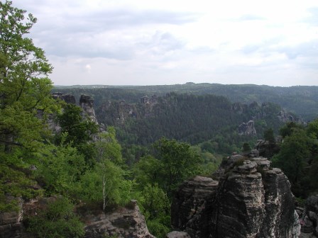 Rock formations in the Bastei